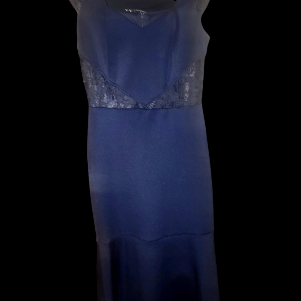 Alexa B Nites navy blue dress